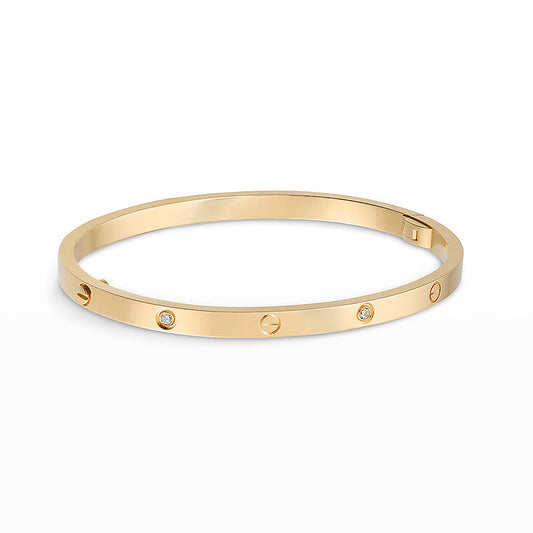 [Max Jewelry ]LOVE BRACELET 3.65MM 6 DIAMONDS