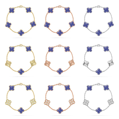 [Max Jewelry ]CLOVER 5 MOTIF BLUE VEINS BRACELET COLLECTION