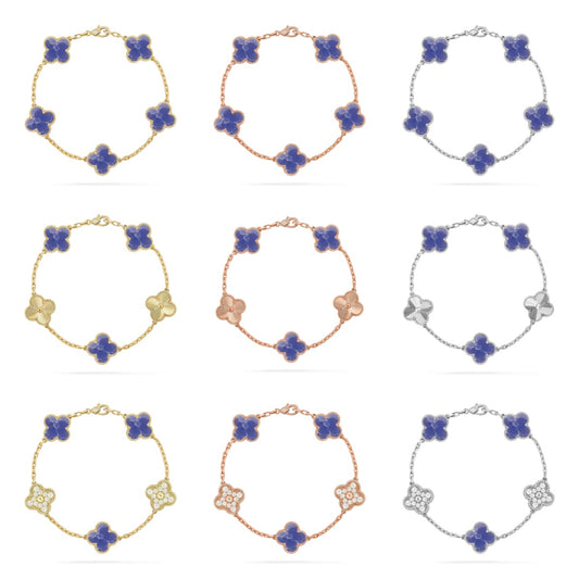 [Max Jewelry ]CLOVER 5 MOTIF BLUE VEINS BRACELET COLLECTION
