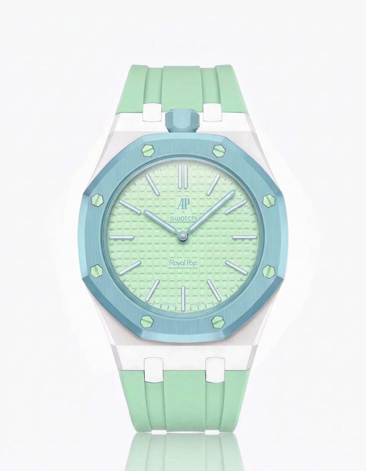 Silicone Strap & Case  Royal Pop  Blaue Acht(Customize  Colors)