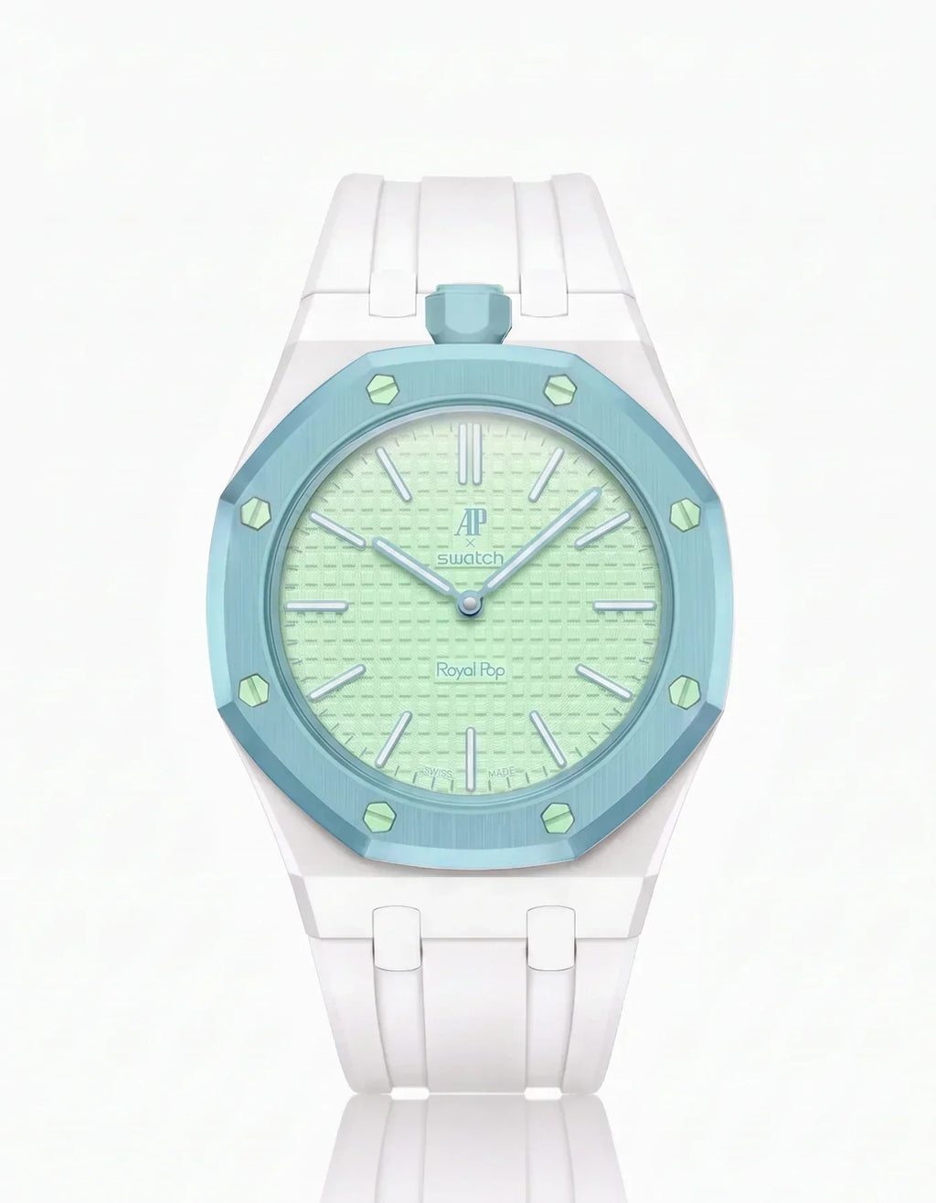 Silicone Strap & Case  Royal Pop  Blaue Acht(Customize  Colors)