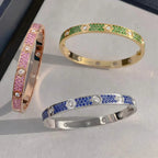 [Plus&Max]Classic 6.1mm Love Bracelet 10-Diamond Full Pavé