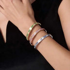 [Plus&Max]Classic 6.1mm Love Bracelet 10-Diamond Full Pavé