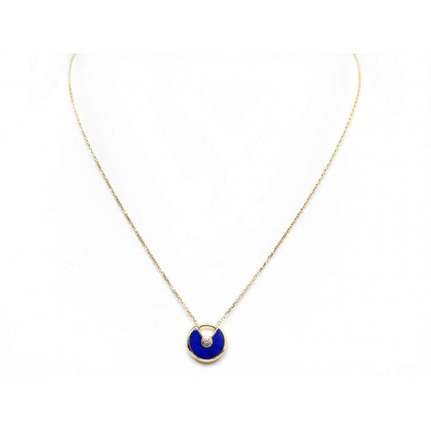 [Max Jewelry ]AMULETTE ROSE GOLD AGATE NECKLACE