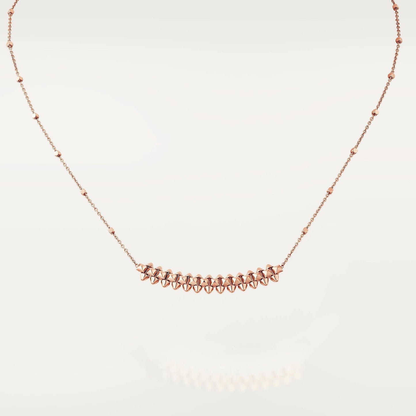 [Max Jewelry ]CLASH PINK GOLD NECKLACE