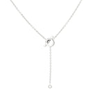[Plus&Max]FINESSE SILVER DIAMOND NECKLACE