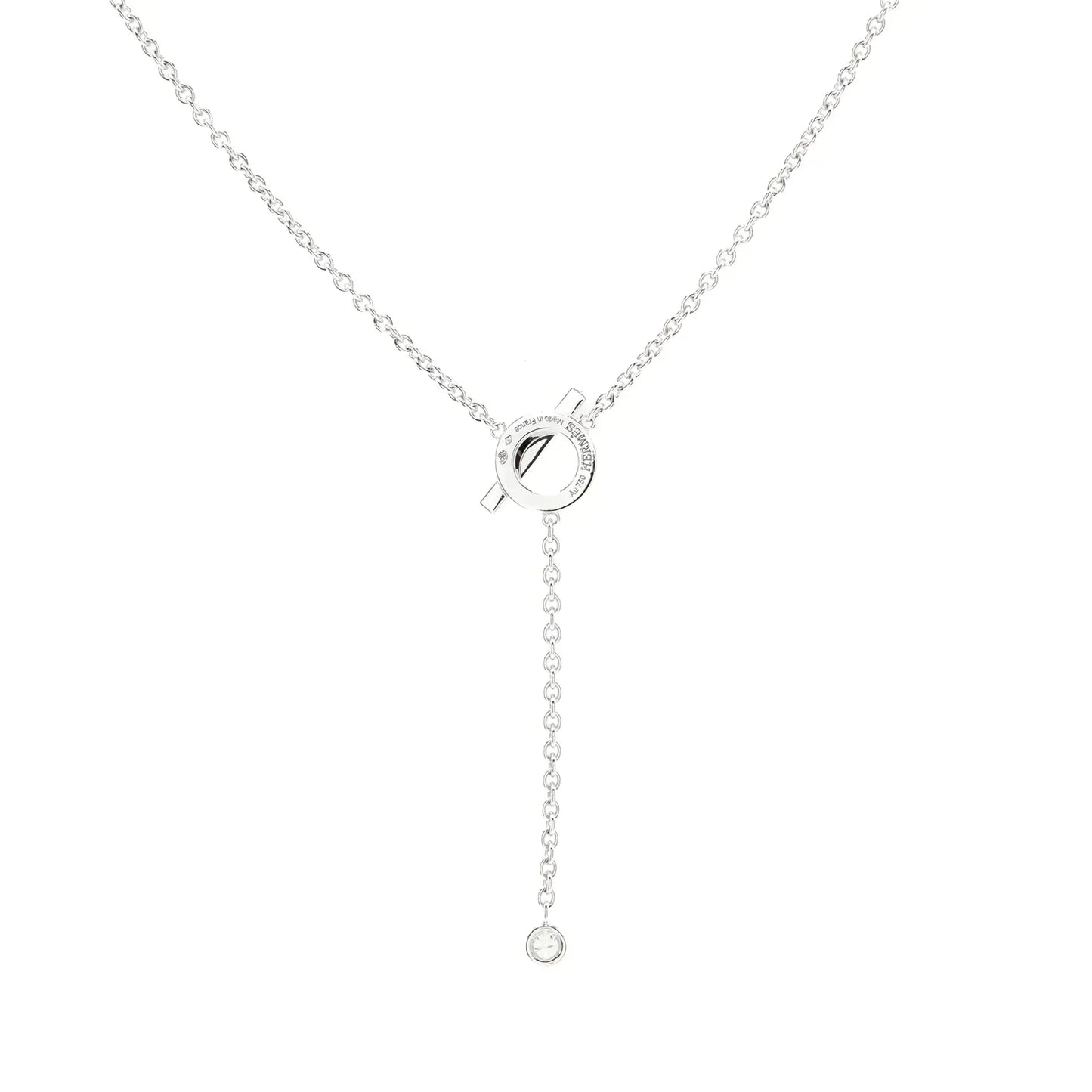 [Max Jewelry ]FINESSE SILVER DIAMOND NECKLACE