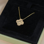 [Plus&Max]CLOVER 15MM  BRONZING NECKLACE