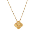 [Plus&Max]CLOVER 15MM  BRONZING NECKLACE