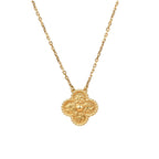 [Plus&Max]CLOVER 15MM  BRONZING NECKLACE