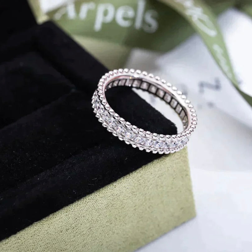 [Max Jewelry ]PERLEE DIAMOND SILVER RING