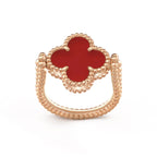 [Plus&Max]CLOVER RIVERSIBLE PINK GOLD RING