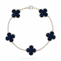 [Plus&Max]LUCKY CLOVER 5-MOTIF BRACELET - PIETERSITE COLLECTION