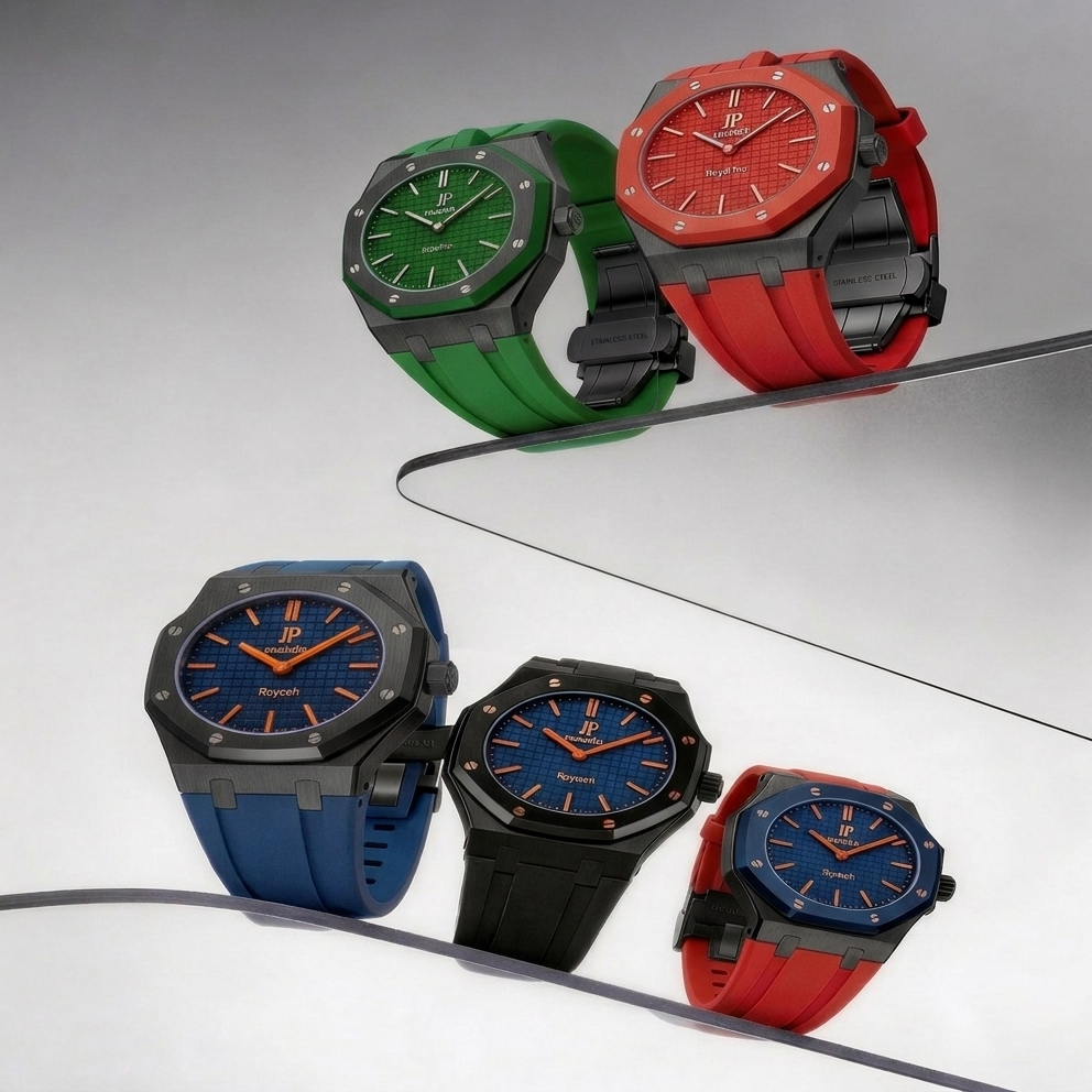 Royal Oak Pop Black Steel Case & Silicone Strap