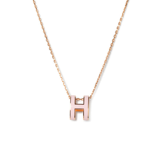 [Max Jewelry ]POP H PEDANT PINK GOLD