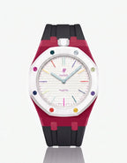 Silicone Strap & Case  Royal Pop Huit Blanc(Customize  Colors)