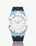 Silicone Strap & Case  Royal Pop Huit Blanc(Customize  Colors)