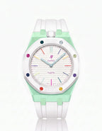 Silicone Strap & Case  Royal Pop Huit Blanc(Customize  Colors)
