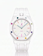 Silicone Strap & Case  Royal Pop Huit Blanc(Customize  Colors)