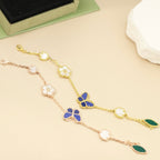 [Plus&Max]LUCKY SPRING BUTTERFLY 5 MOTIF BRACELET
