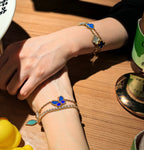 [Plus&Max]LUCKY SPRING BUTTERFLY 5 MOTIF BRACELET