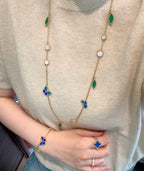 [Plus&Max]LUCKY SPRING BUTTERFLY 15 FLOWER NECKLACE