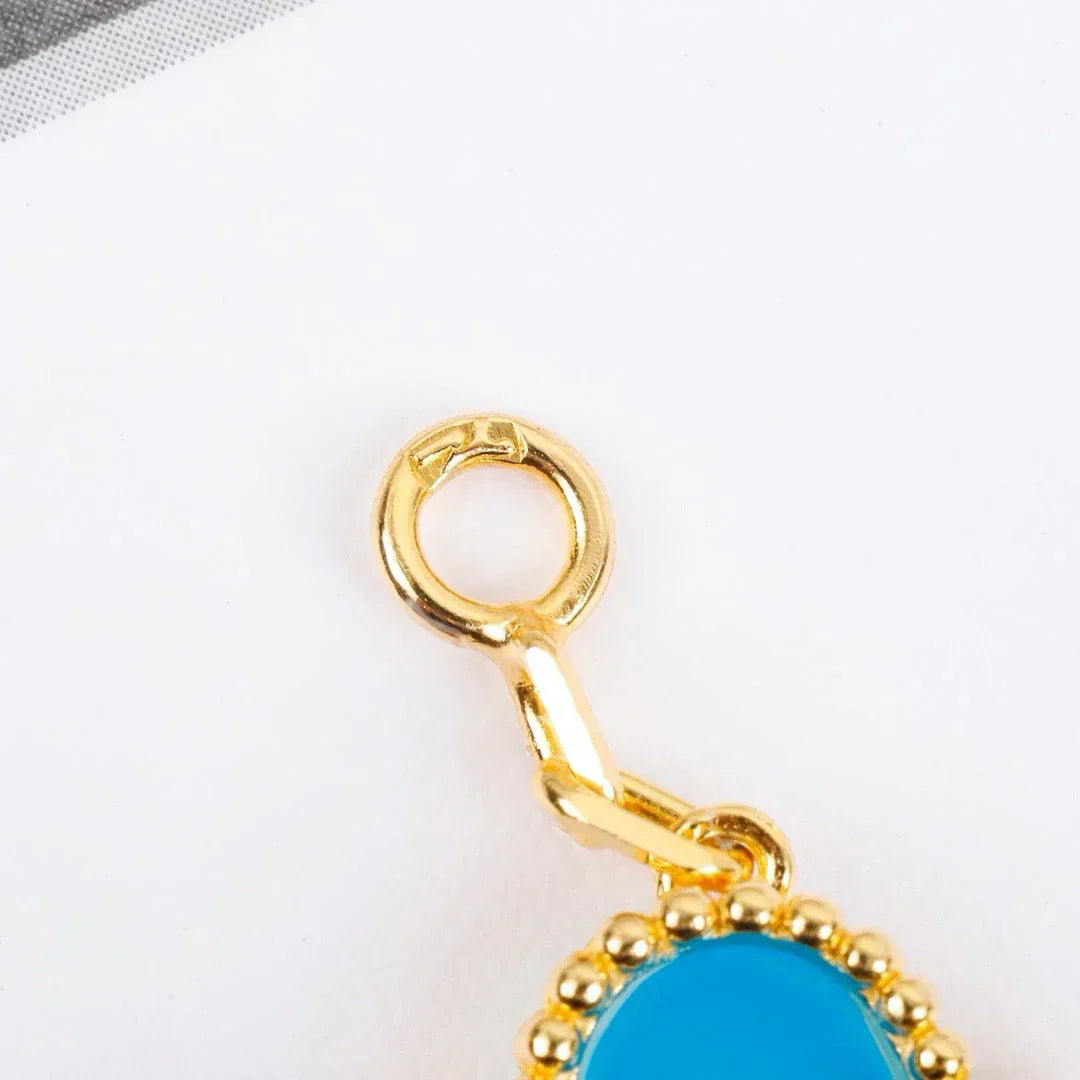 [Max Jewelry ] CLOVER 5 MOTIF TURQUOISE BRACELET COLLECTION