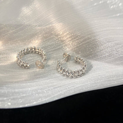 [Max Jewelry ]CLASH SMALL HOOP EARRINGS