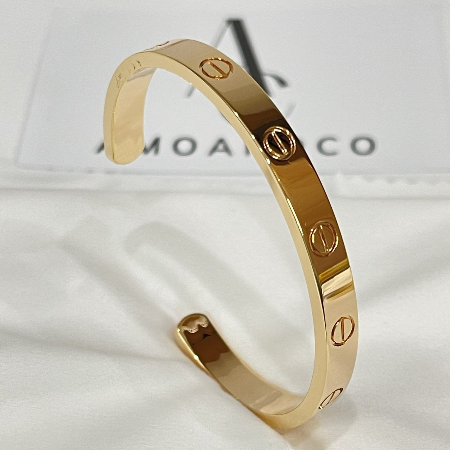 [Max Jewelry ]LOVE BRACELET 6.1MM OPEN CUFF