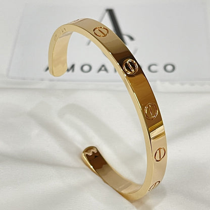 [Max Jewelry ]LOVE BRACELET 6.1MM OPEN CUFF