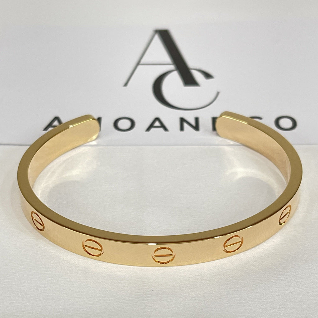 [Plus&Max]LOVE BRACELET 6.1MM OPEN CUFF
