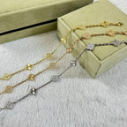 [Plus&Max]CLOVER 6 MOTIF DIAMOND LASER BRACELET