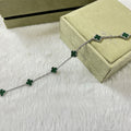 [Plus&Max]CLOVER 6 MOTIF MALACHITE BRACELET