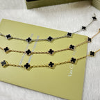 [Plus&Max]CLOVER 6 MOTIF  ONYXS BRACELET