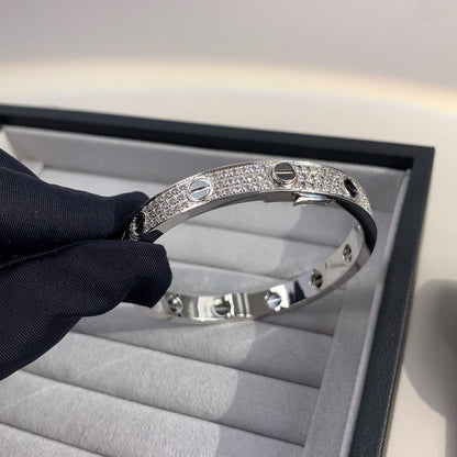 [Max Jewelry ]LOVE BRACELET 6.1MM DIAMOND-PAVED CERAMIC