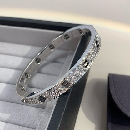 [Max Jewelry ]LOVE BRACELET 6.1MM DIAMOND-PAVED CERAMIC