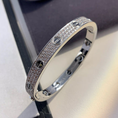 [Max Jewelry ]LOVE BRACELET 6.1MM DIAMOND-PAVED CERAMIC