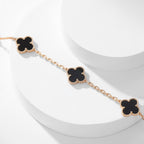 [Plus&Max]CLOVER 10 MOTIFS ONYX NECKLACE