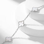 [Plus&Max]CLOVER 10 MOTIFS WHITE MOTHER OF PEARL NECKLACE