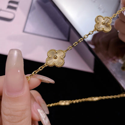 [Max Jewelry ]CLOVER 10 MOTIFS LASER NECKLACE