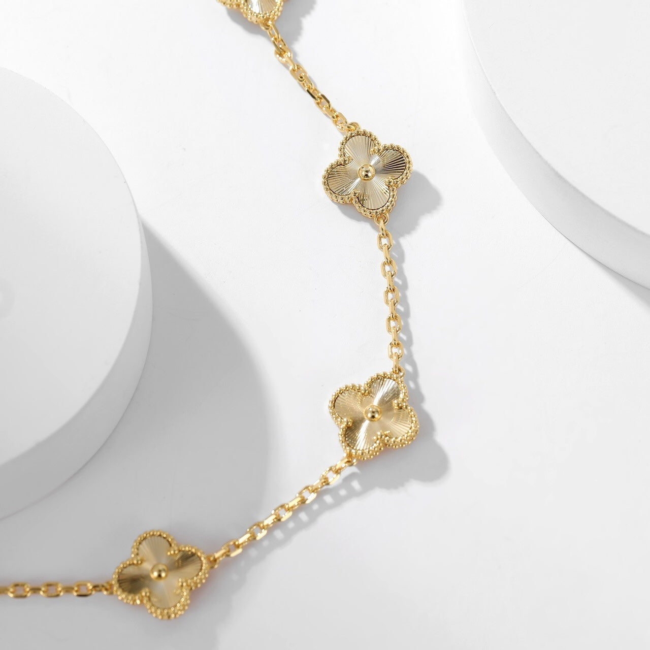 [Max Jewelry ]CLOVER 10 MOTIFS LASER NECKLACE