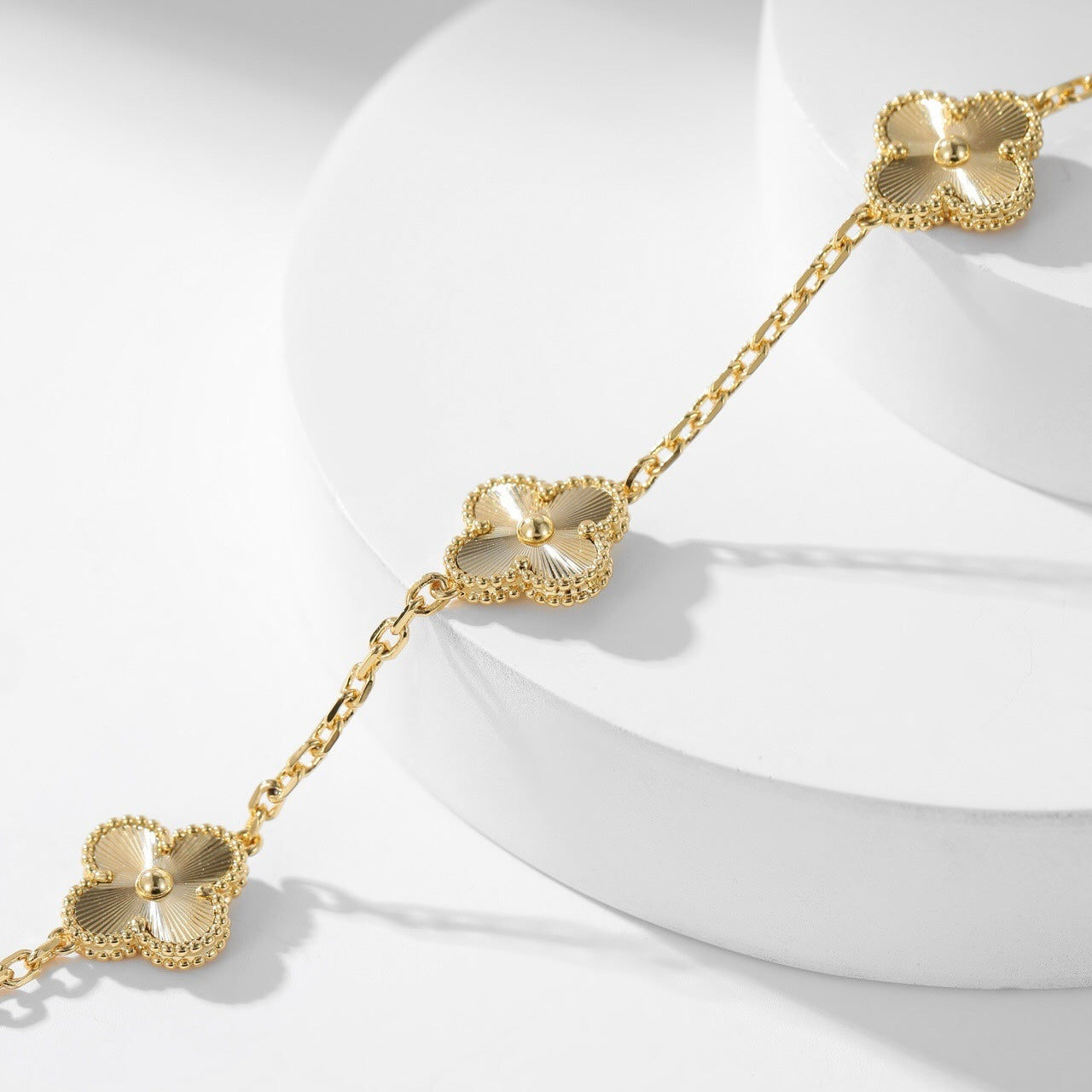 [Max Jewelry ]CLOVER 10 MOTIFS LASER NECKLACE