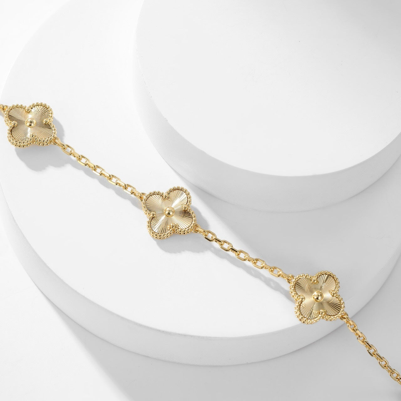 [Max Jewelry ]CLOVER 10 MOTIFS LASER NECKLACE