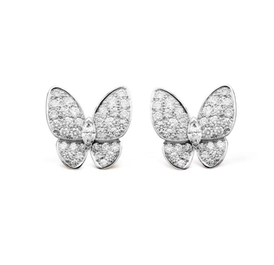 [Max Jewelry ]BUTTERFLY ALL DIAMOND EARRINGS