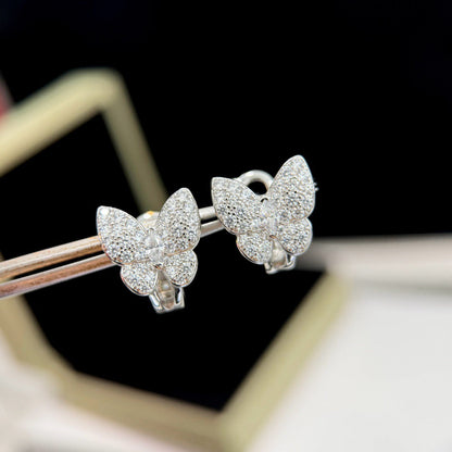[Max Jewelry ]BUTTERFLY ALL DIAMOND EARRINGS