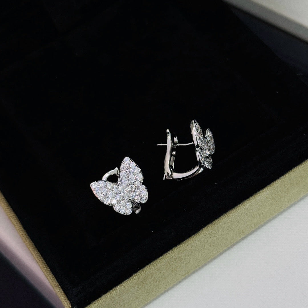 [Max Jewelry ]BUTTERFLY ALL DIAMOND EARRINGS