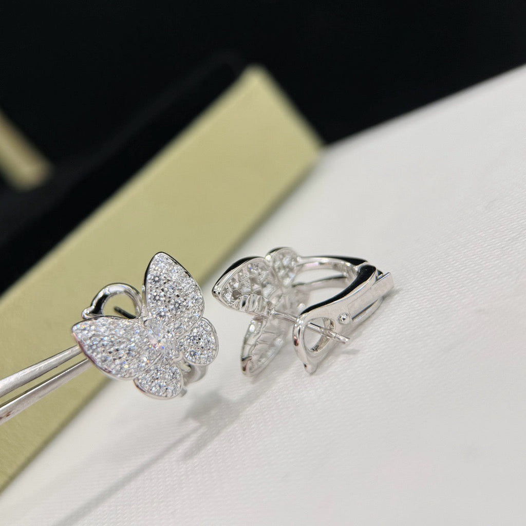 [Plus&Max]BUTTERFLY ALL DIAMOND EARRINGS