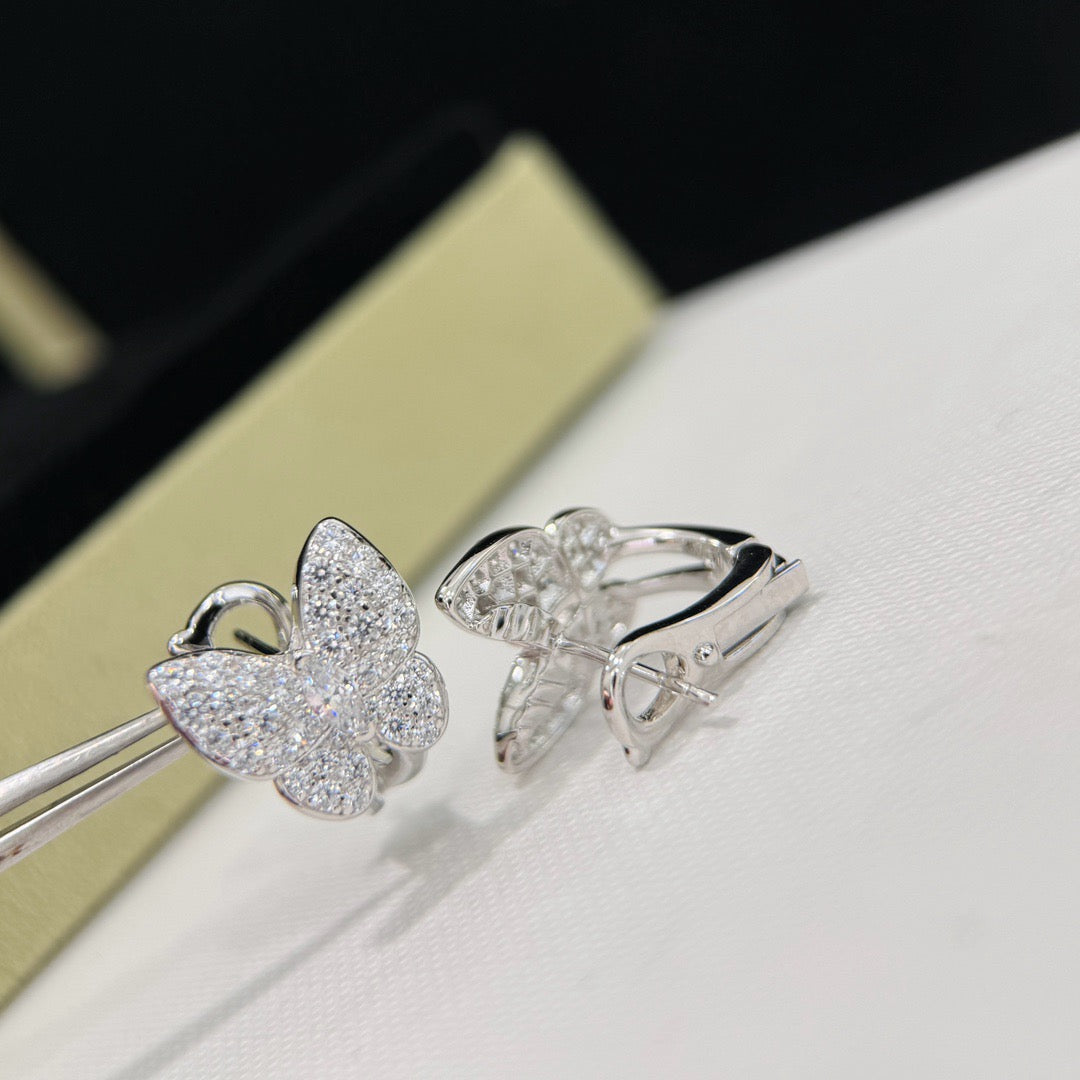 [Max Jewelry ]BUTTERFLY ALL DIAMOND EARRINGS