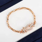 [Plus&Max]FORCE LARGE HORSESHOE CLASP  METAL BRACELET