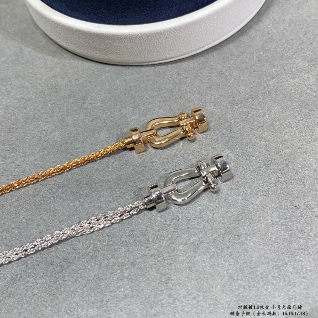 [Max Jewelry ]FORCE SMALL HORSESHOE  DIAMOND CHAIN ROPE BRACELET